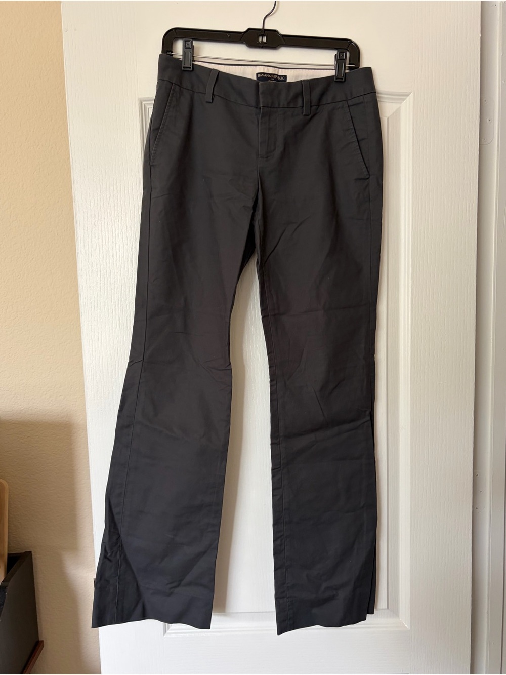 Banana Republic- Gray Straight-Leg Slacks